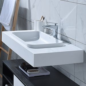 Installation of washbasin in toilet