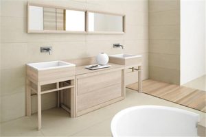 Pursue a clean bathroom space and experience the original life of solid wood bathroom cabinets