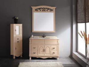 When winter comes, solid wood bathroom cabinets should be both cold and moisture proof