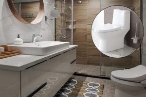 Bathroom decoration, how to find the right feng shui “location” for toilet mirror?