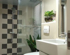 The 4 square meter bathroom is the most economical to decorate in this way!