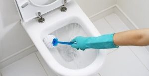 There are several tips for cleaning the “equipment” in the bathroom