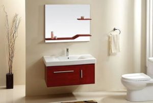 What is the installation height of the bathroom cabinet