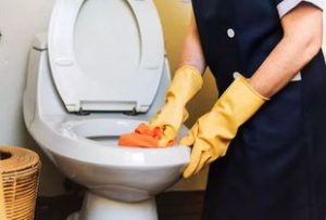 Clean the toilet for the health of you and your family