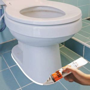 What kind of glass glue does toilet use