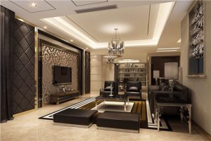 Fashion living room TV background wall what decorative skills