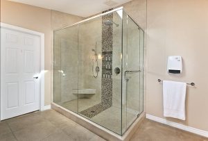 Reasonable division of bathroom space shower partition installation precautions