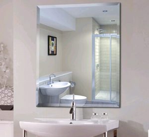 Is the bathroom mirror at home clean and maintained like this?