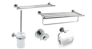 What are the hardware accessories for shower rooms What is included