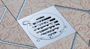 What should I do if the floor drain smells bad?