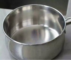 Stainless steel pots and pans scratched can be restored