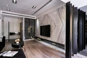 The design method of marble art background wall