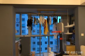 没有阳台怎么挂衣服？