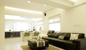 Living room beam feng shui solution method