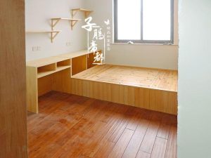 Tatami floor solid wood or plate