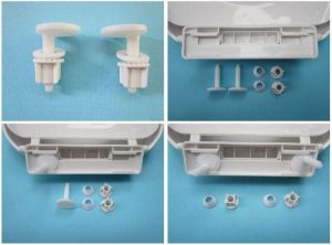 How to install toilet seat screw