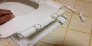 How to remove the damper from a toilet seat