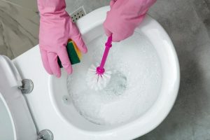 Toilet cleaning is not in place easy to breed bacteria teach you clean as a new trick