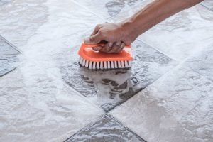 Clever way to clean tile floors