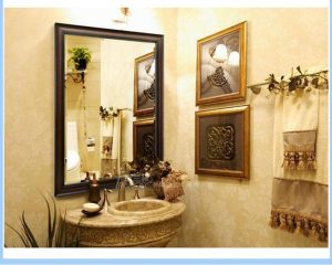 Practical function and aesthetic design of toilet bathroom mirror